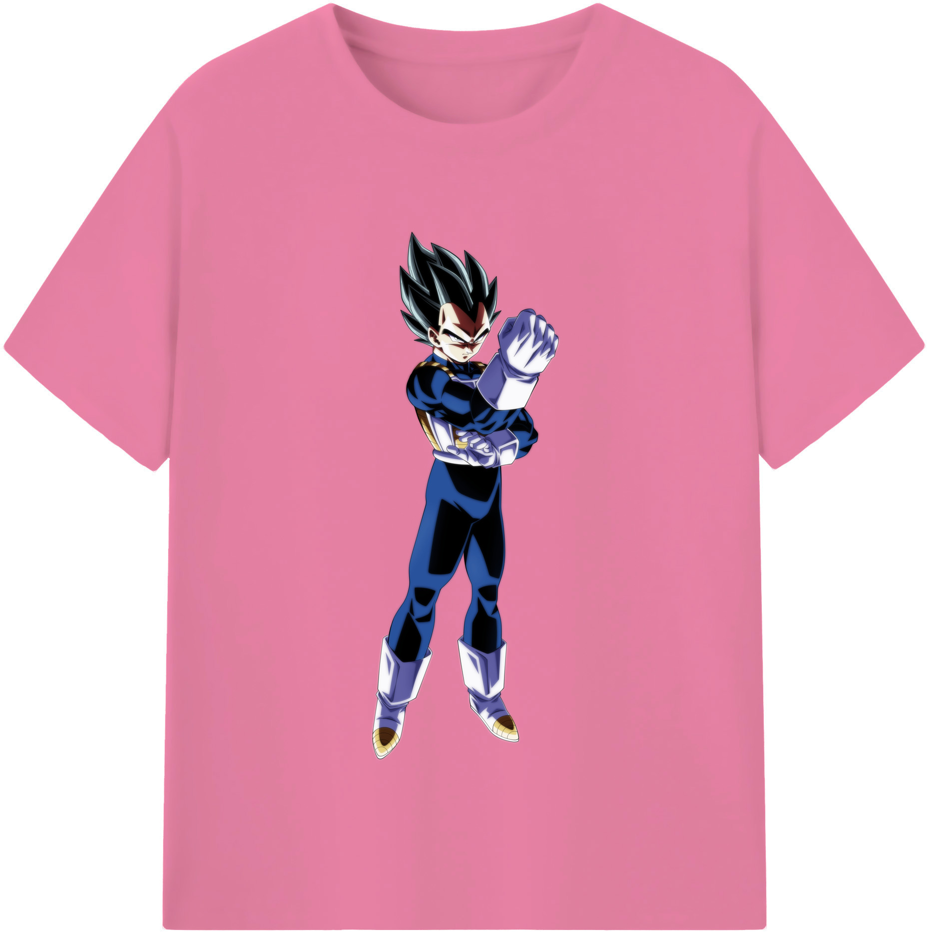（画像用） ドラゴンボール ベジータ四世（Bejīta Yonsei）DRAGON BALL Vegeta IV 綿100％半袖Tシャツ（フロントプリント）